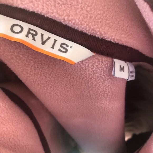 Orvis Aztec Fleece Purple Pink 1/4 Zip Jacket Women's Size Medium - Picture 6 of 6